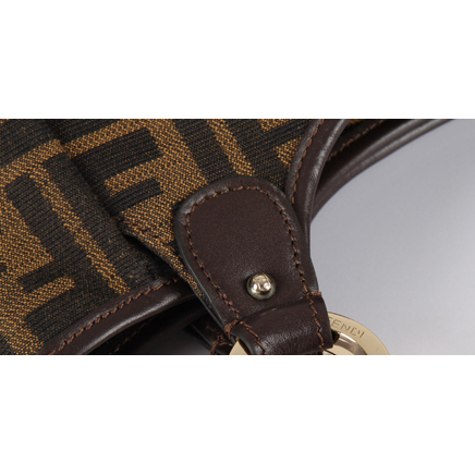 Fendi 8BH156 big F Coffee