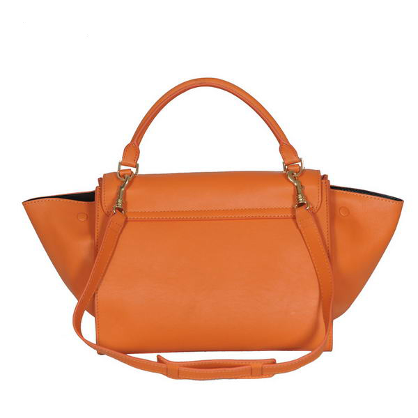 Fashion Celine Trapeze Bags Calf Leather C008 Orange