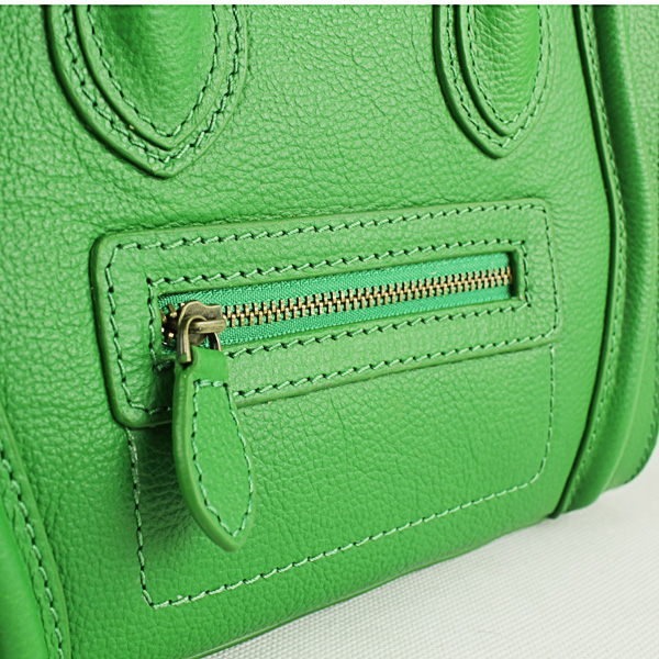 Celine Luggage small Fashion Bag Green