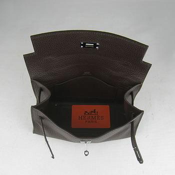 HERMES 22CM H008 Dark Coffee(Silver)