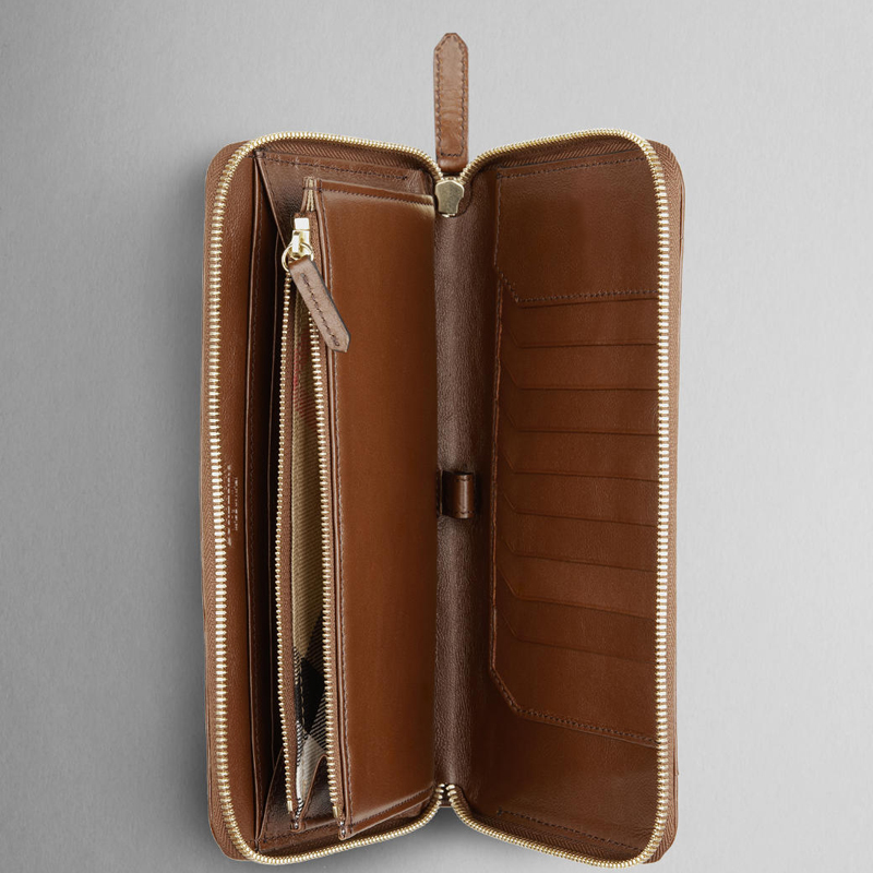 BRIDLE LEATHER ZIPAROUND WALLET