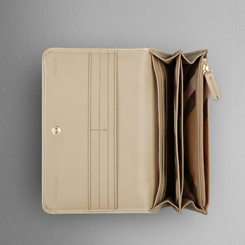 BRIDLE HOUSE CHECK CONTINENTAL WALLET.