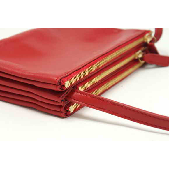 Celine Fashion Lambskin Shoulder Bag 8822 Red