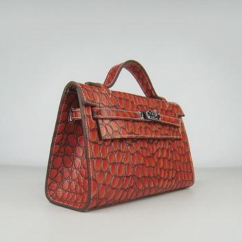 Hermes Kelly 22CM Dark Orange Stone Stripe