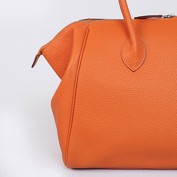 Hermes 37cm paris bombay clemence leather in Orange