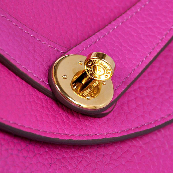 Hermes Lindy Bag 30 in Purpurin with Gold hardware