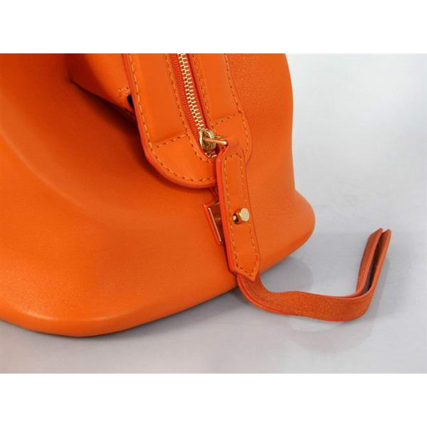 2012 New Celine Original Leather Tote Bag 348 Orange