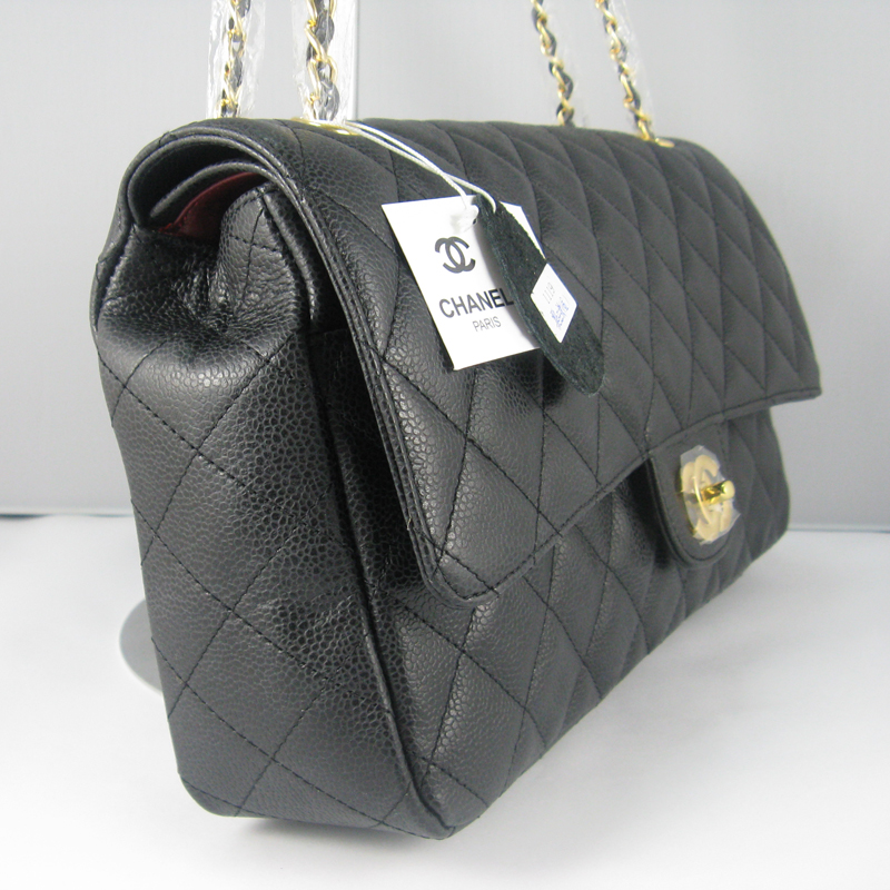 Chanel Black color with Gold chain