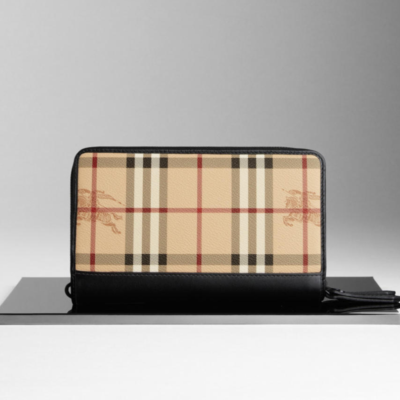 Haymarket check travel wallet