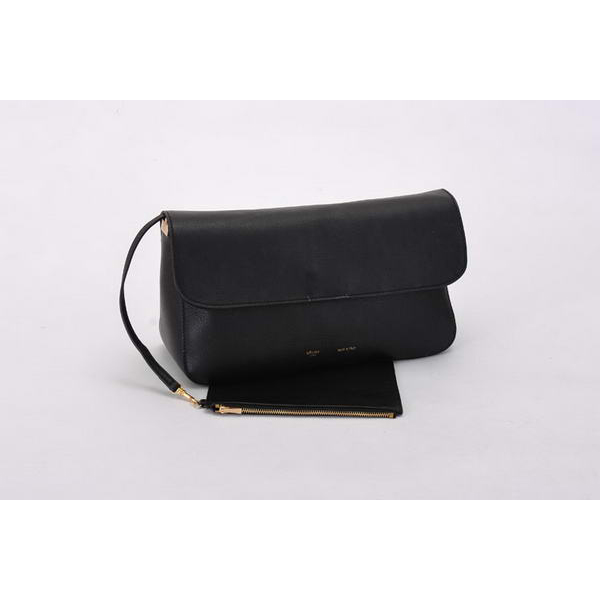 Celine Gourmette Small Bag in Ferrari Leather Black