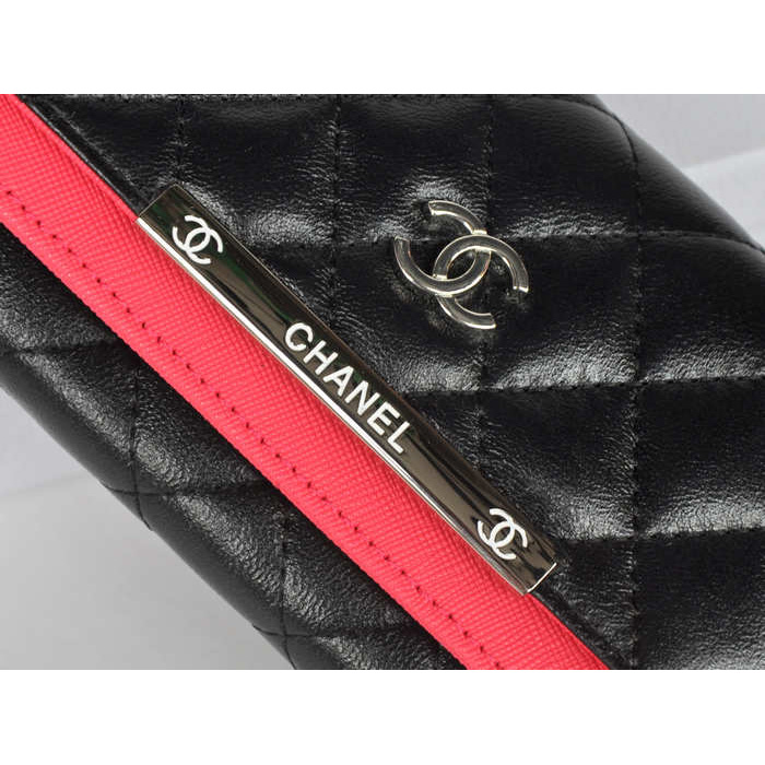 Chanel Wallet Sheepskin Leather A518 Peach