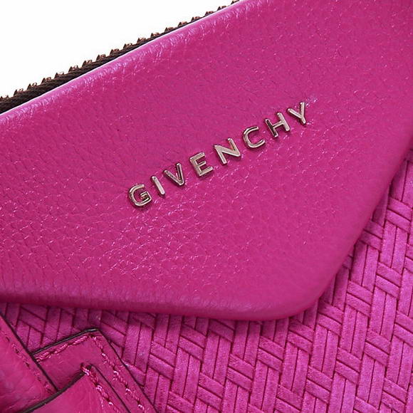 Givenchy Weave Embossed Antigona Bag Calf Leather 9981 Peach