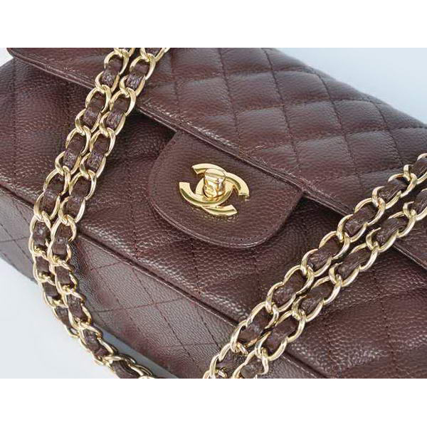 Chanel 2.55 Double Flap Bag Brown with Gold Hardware