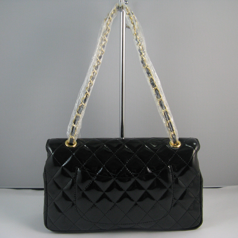 Chanel Black color with gold chain