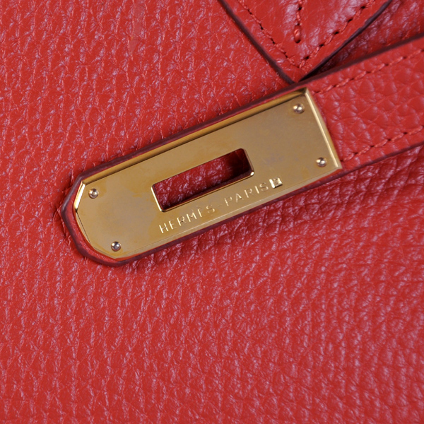 Hermes Birkin 35CM Flame clemence leather(Gold)