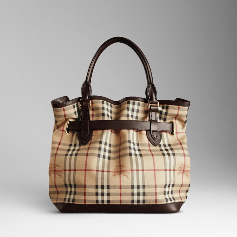 MEDIUM HAYMARKET CHECK TOTE BAG