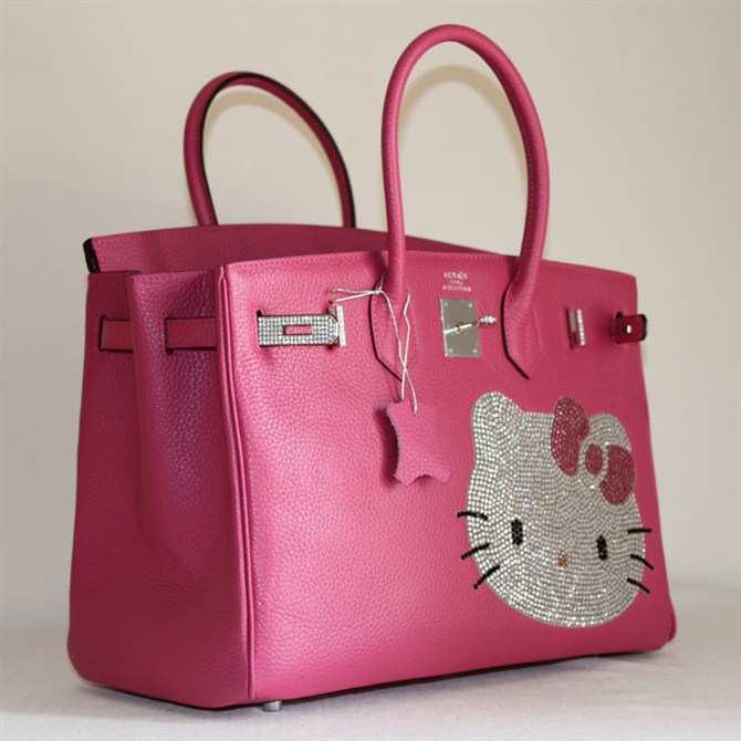 Hermes Birkin Hello Kitty 35CM Togo Leather Bag Peach HK0001