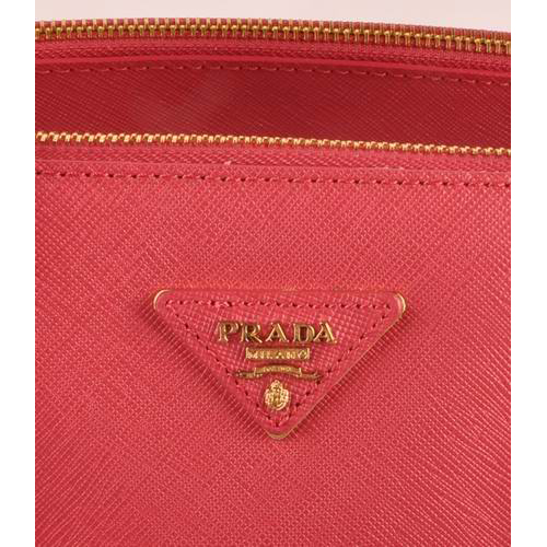 Prada Maxi Saffiano Leather Tote Bag Red