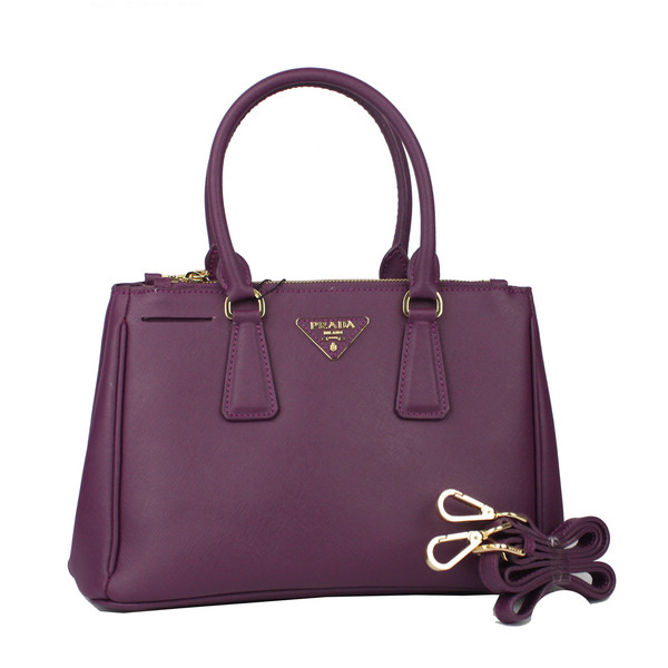 Prada Saffiano Classic Tote Bag BN1801 Purple