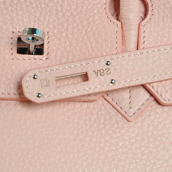 Hermes Birkin 35CM clemence leather in Pink with Silver hardware