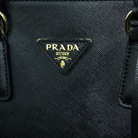 Prada Saffiano Calf Leather Totes BN1801 Black