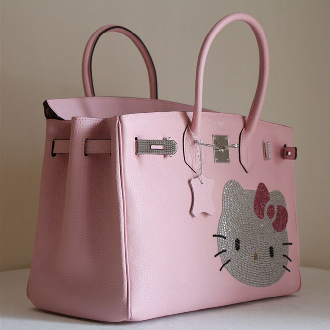 Hermes Birkin Hello Kitty 35CM Togo Leather Bag Pink