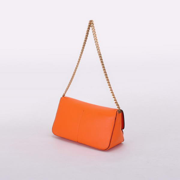 Celine Gourmette Small Bag in Ferrari Leather Orange