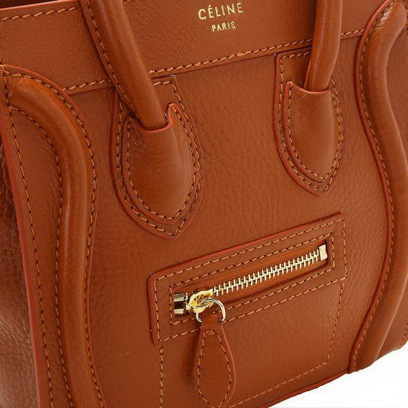 Celine Luggage Mini 165213MBA in Original Leather Orange