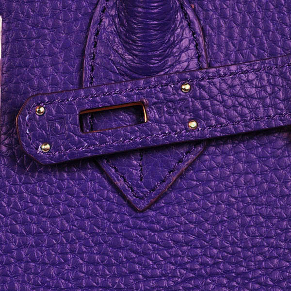 Hermes Birkin 35CM clemence leather in Iris Purple with Gold hardware