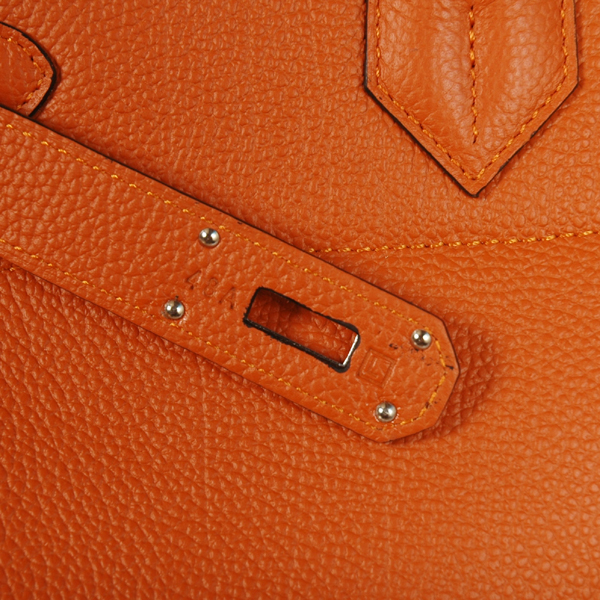 Hermes Birkin togo leather 42CM togo in Orange with Silver hardware