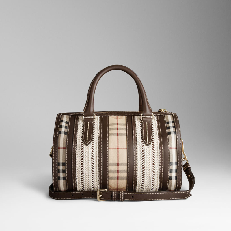 MEDIUM WOVEN ROPE BOWLING BAG