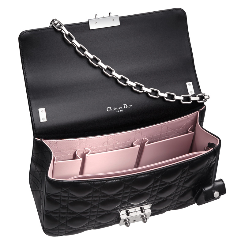 Black leather 'Miss Dior' bag