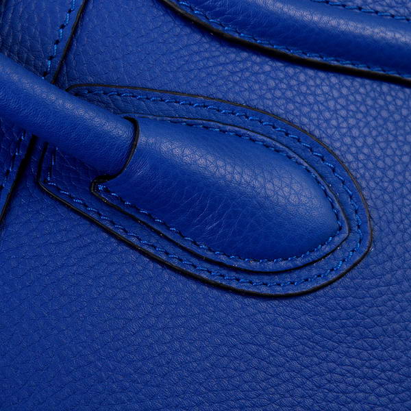 Celine Luggage Micro Boston Bag Original Leather Blue