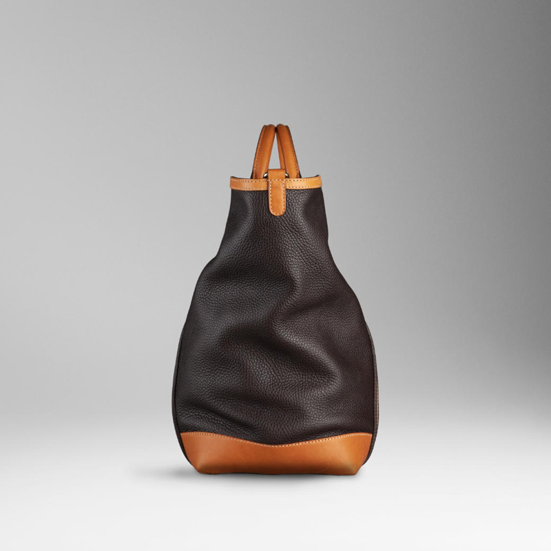 GRAINY LEATHER TOTE