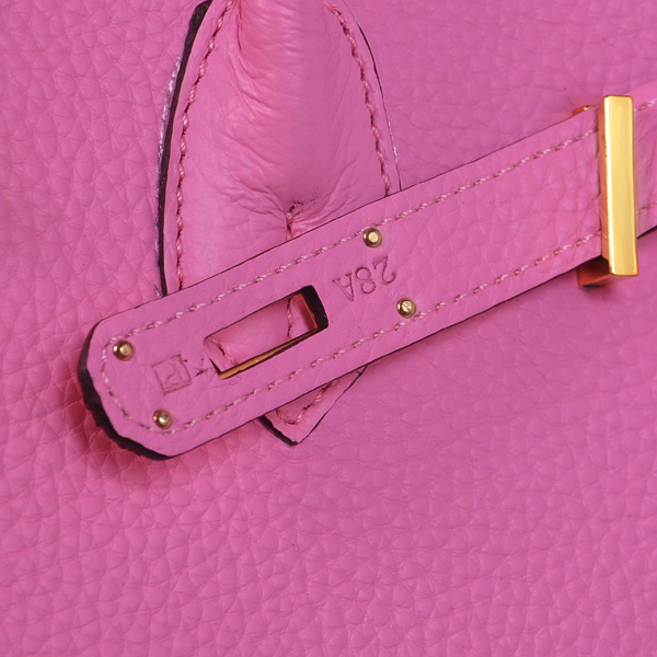 Hermes Birkin 35CM clemence leather in Cherry Pink with Gold hardware