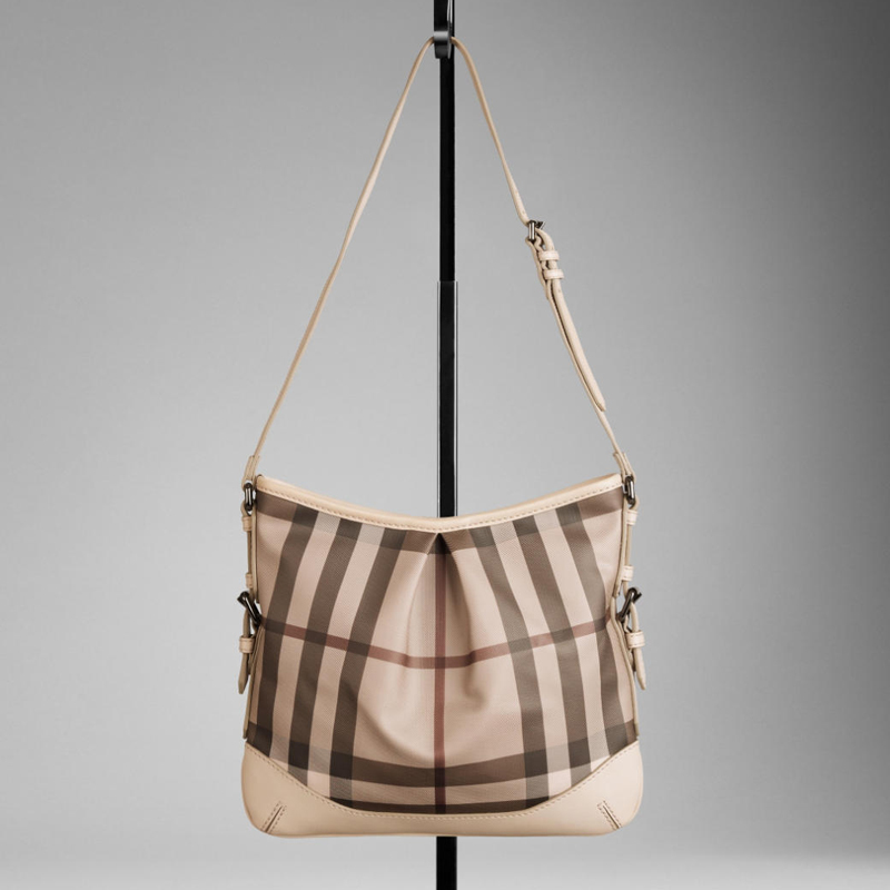 MEDIUM SMOKED CHECK CROSSBODY BAG