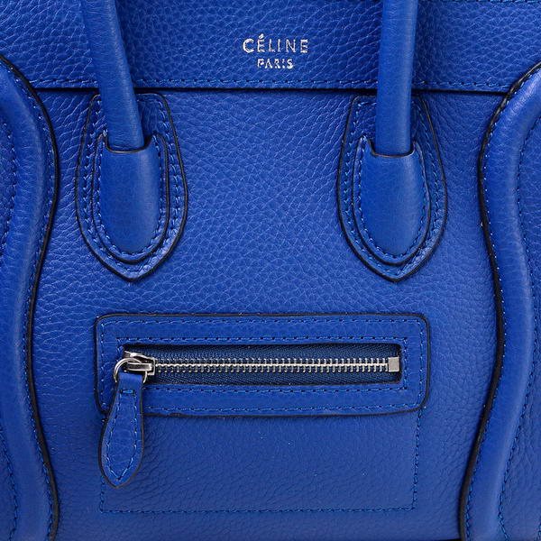 Celine Luggage Nano Bag Original Leather Blue