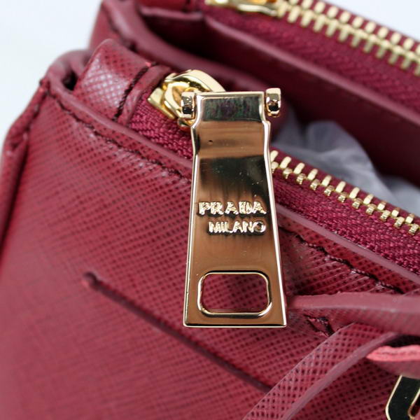 Prada Saffiano Calf Leather Totes BN1801 Red