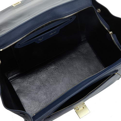 Celine Trapeze Bags Original Leather 3042 Royalblue