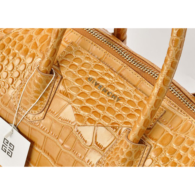 Givenchy Antigona Duffel Leather Shoulder Bag Yellow