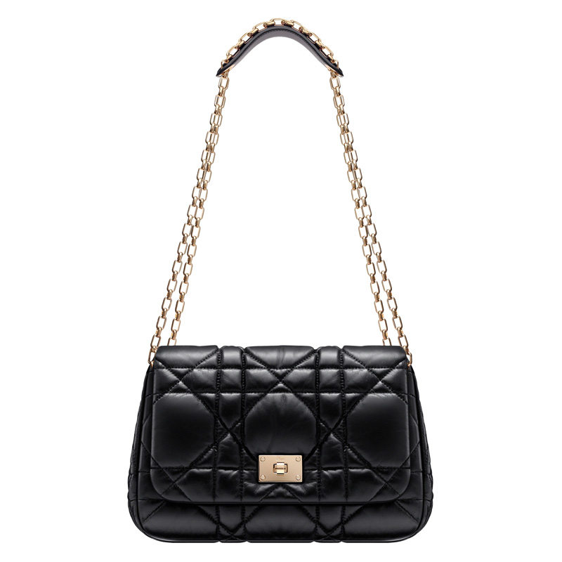 Small black leather 'Dior Milly La Foret' bag