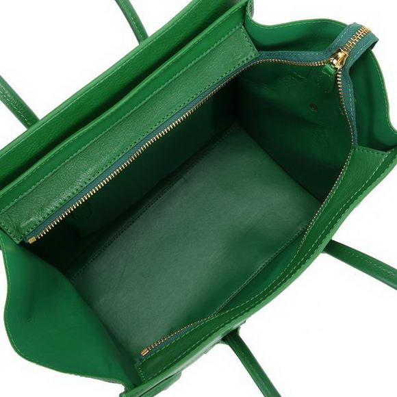 Celine Luggage Medium 1163984LBN in Original Leather Green