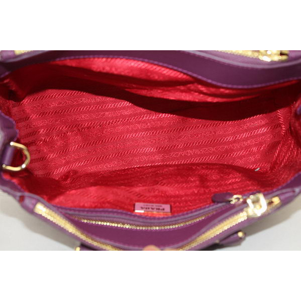 Prada Saffiano Classic Tote Bag BN1801 Purple