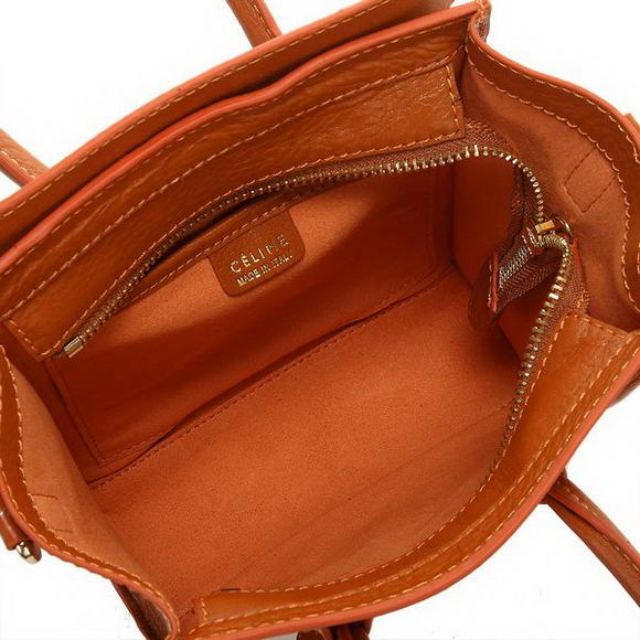 Celine Luggage Mini 165213MBA in Original Leather Orange