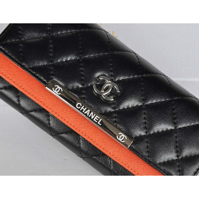 Chanel Wallet Sheepskin Leather A518 Orange