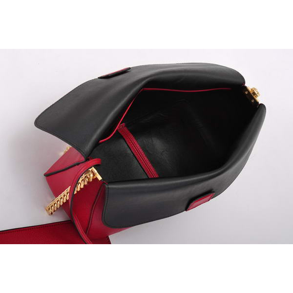 Celine Gourmette Small Bag in Ferrari Leather Bordeaux