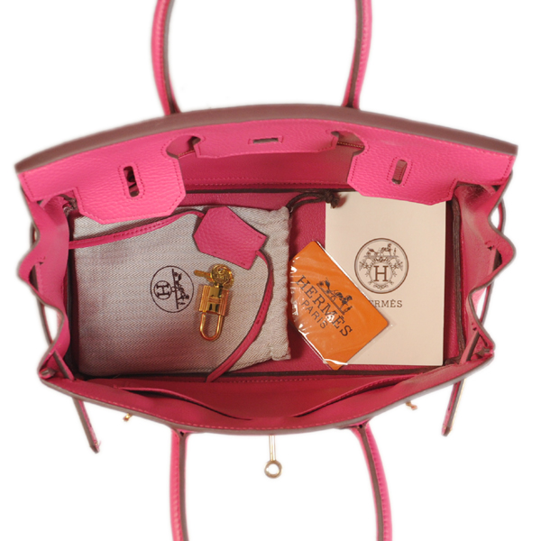 Hermes Birkin 30CM clemence leather in Peach with Gold hardware