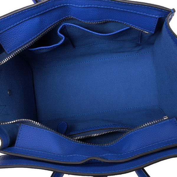 Celine Luggage Micro Boston Bag Original Leather Blue