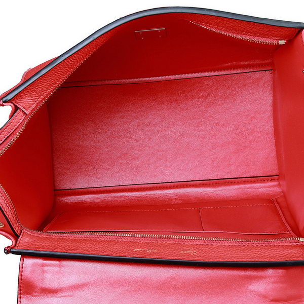 Celine Trapeze Bags Original Leather Maple Red