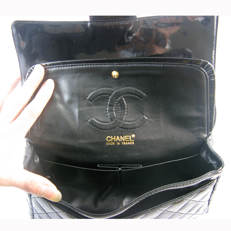 Chanel Black color with gold chain